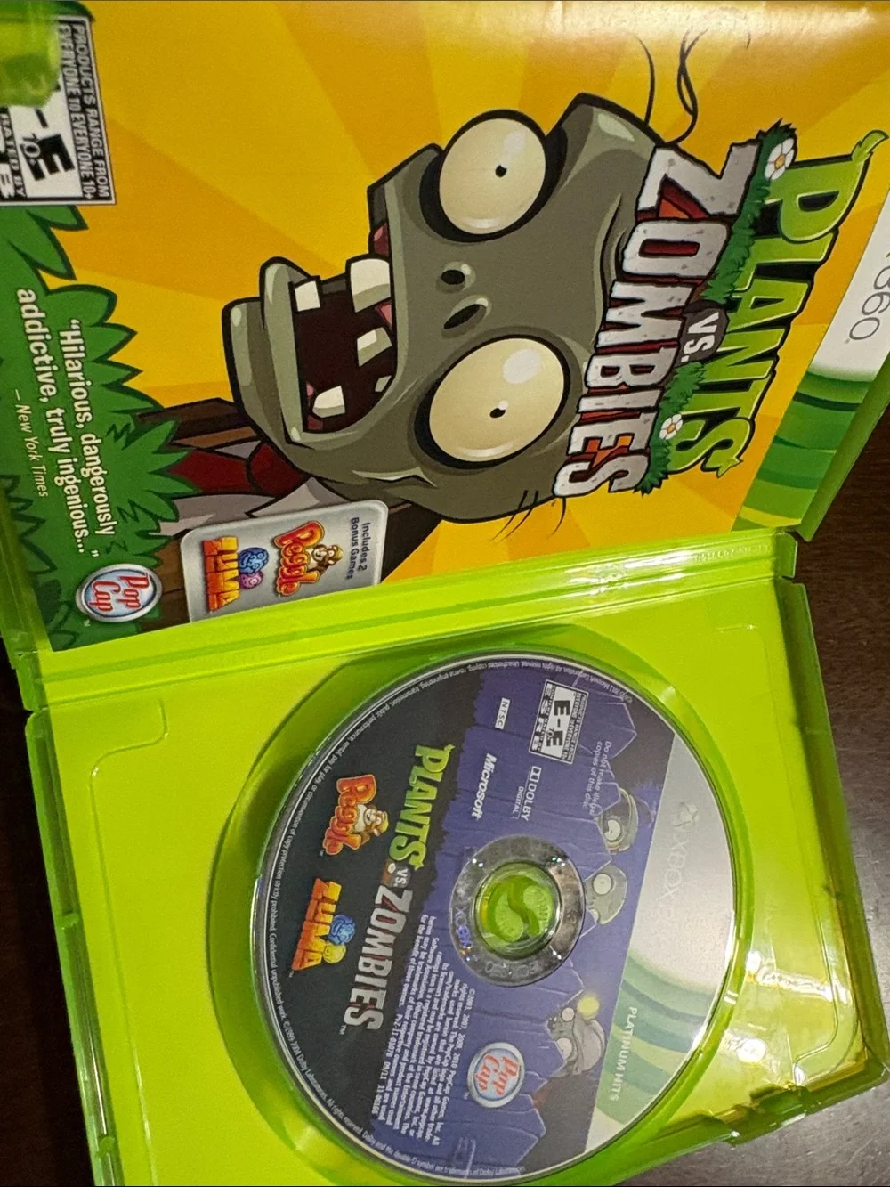 Plants vs. Zombies & sonic & sega all-stars rac